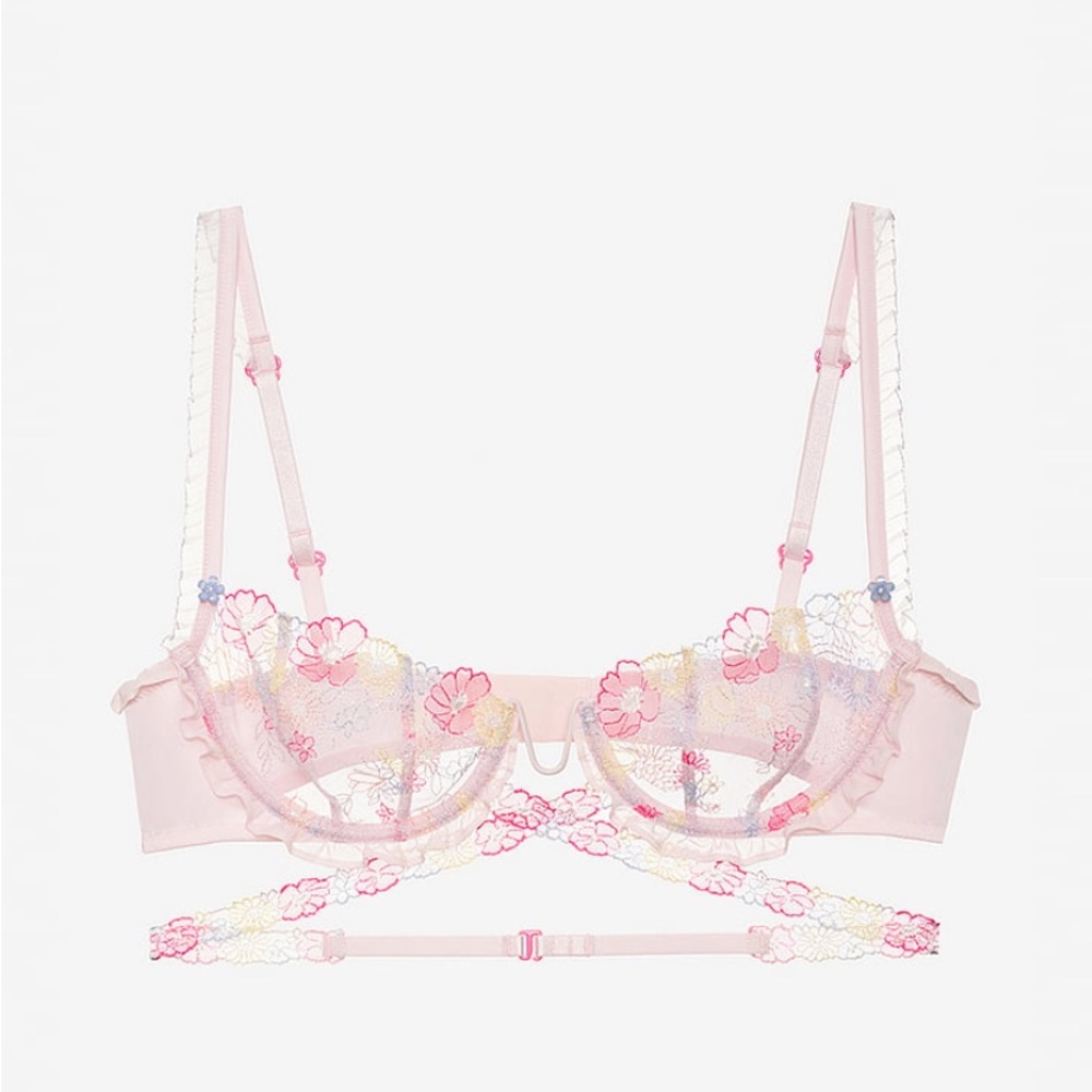 NWT For Love And Lemons Greenhouse Garden Underwire Bra